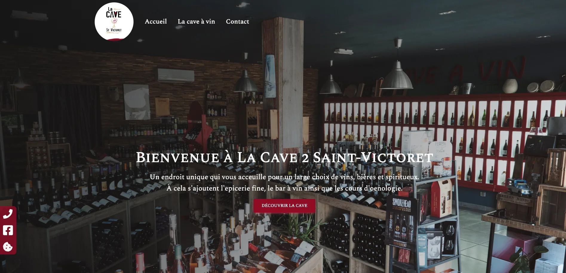 Site web La Cave 2 St-Vic