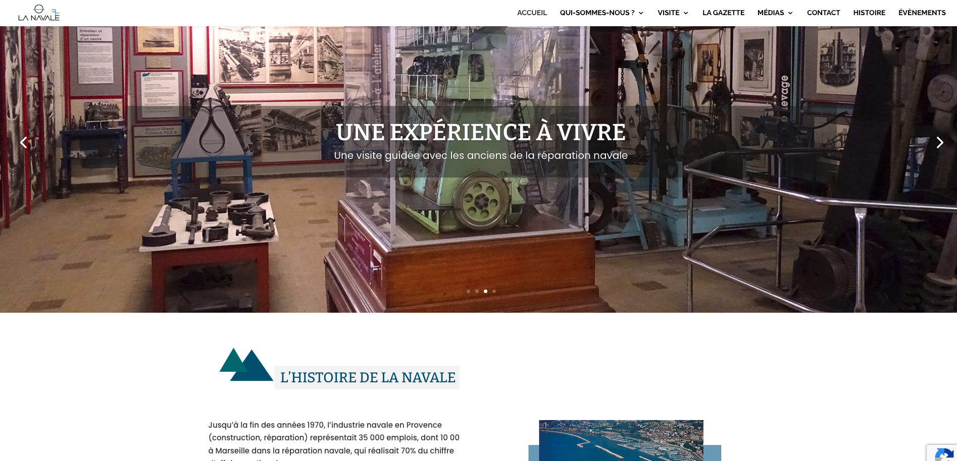 Site web La Navale